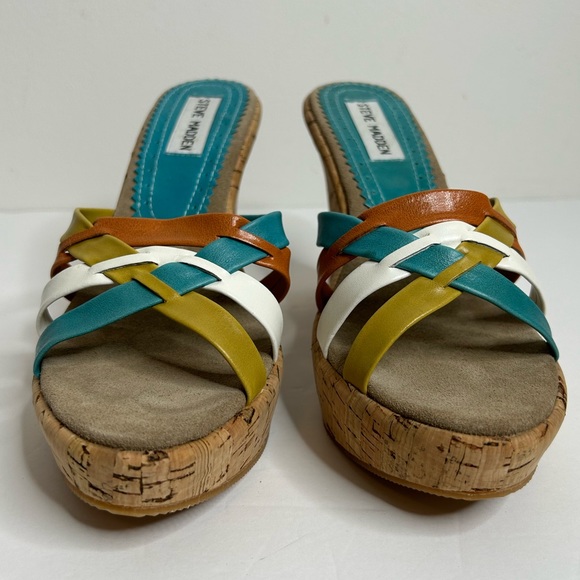Steve Madden multi color wedge - Kalliee multi Size 7.5 - Picture 3 of 9